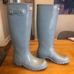 Baby Blue Hunter Boots